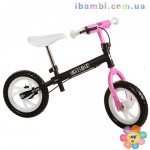 Беговел KIDS 12 д. M 3141-2 черно-розовый